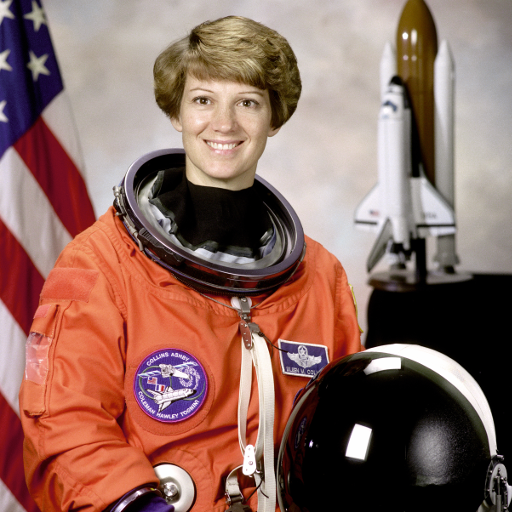 Original NASA astronaut portrait used as the single base photo